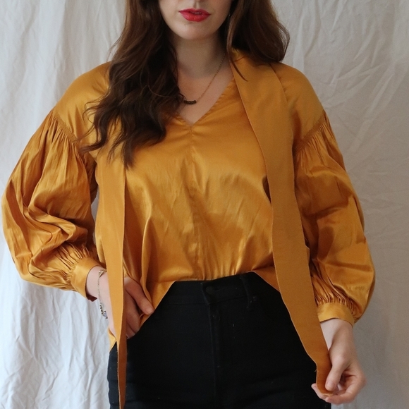 Ulla Johnson Goldenrod Blouse - Picture 2 of 16